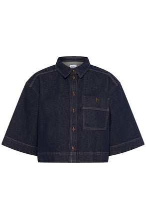 Saint Tropez PoseySZ Shirt- Dark Blue Denim