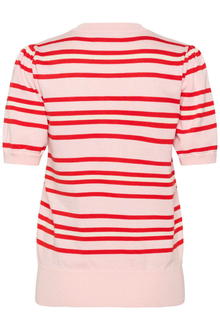 Saint Tropez Pila Pullover- Pink Multi Stripe