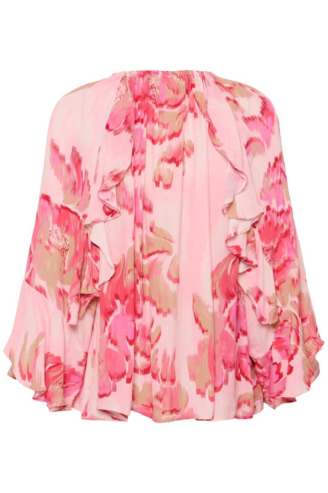 Saint Tropez Pollyana Blouse - Poppy Shaded Flower Print