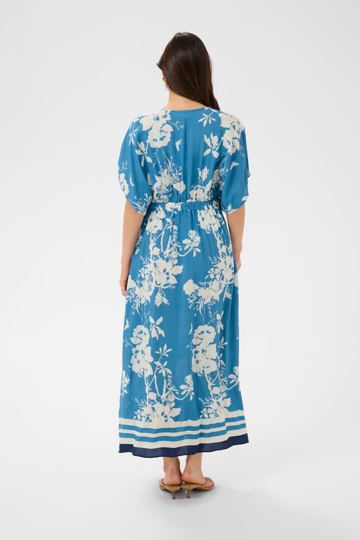 Saint Tropez Rasheda Dress- Vallarta Blue Flower Bouquet.