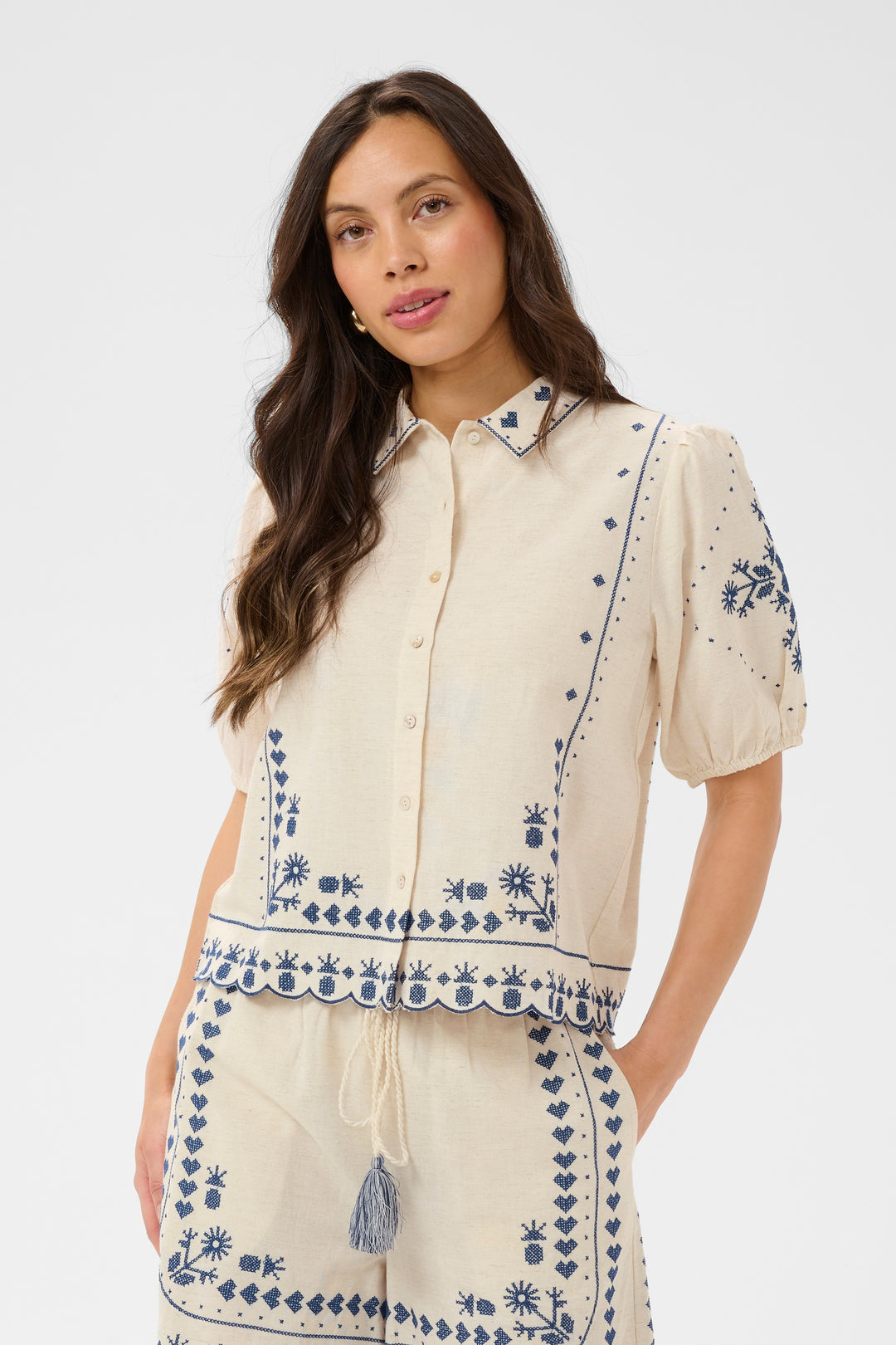Saint Tropez Romelle SZ Shirt- Turtledove