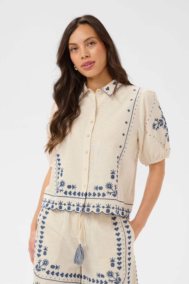 Saint Tropez Romelle SZ Shirt- Turtledove