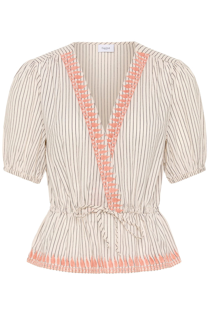 Saint Tropez Revelina Blouse- Turtledove