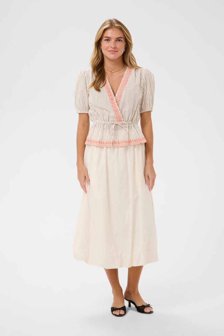 Saint Tropez Revelina Blouse- Turtledove