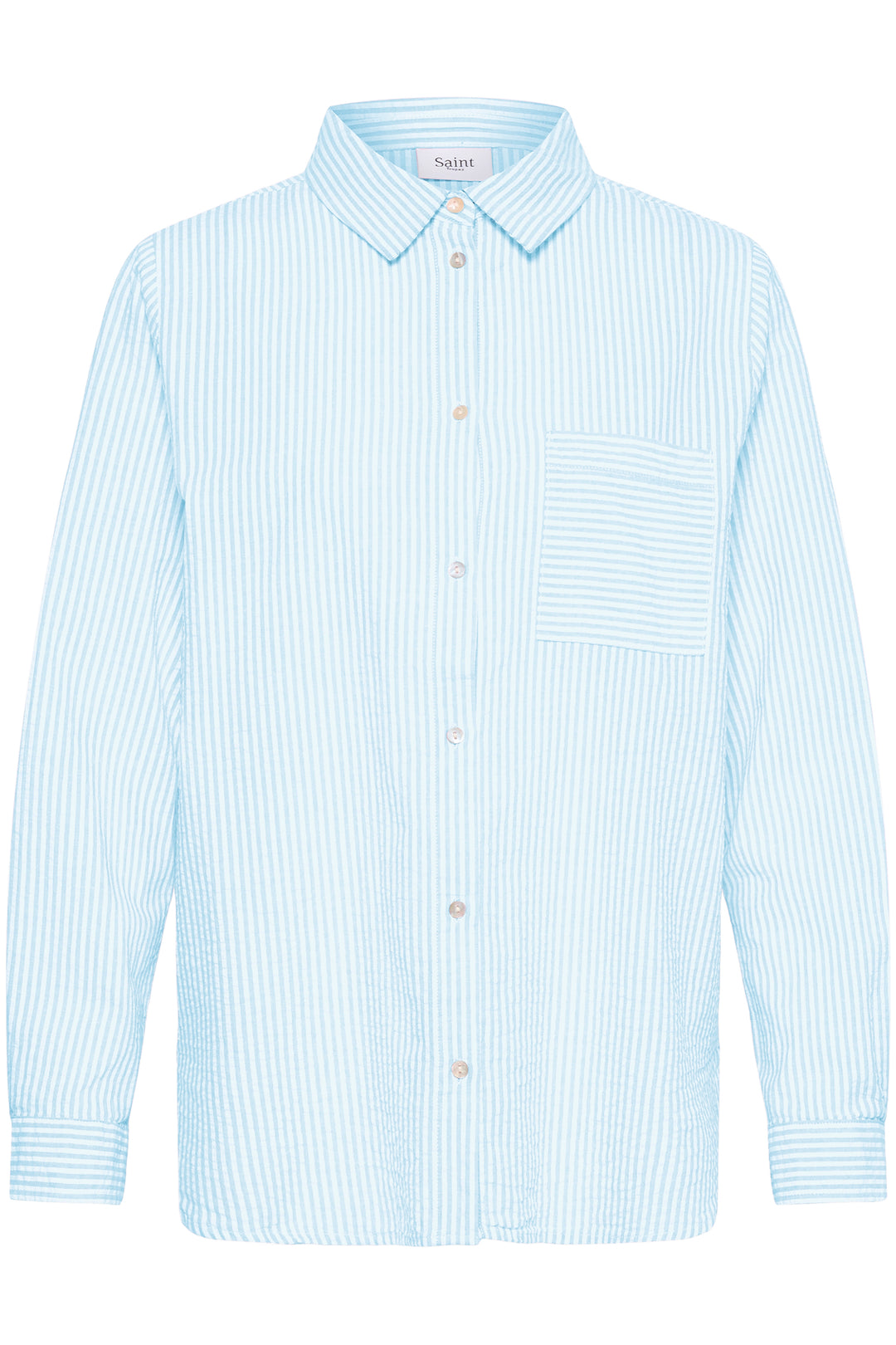 Saint Tropez ElmikoSZ Shirt- Cerulean Ice Stripe