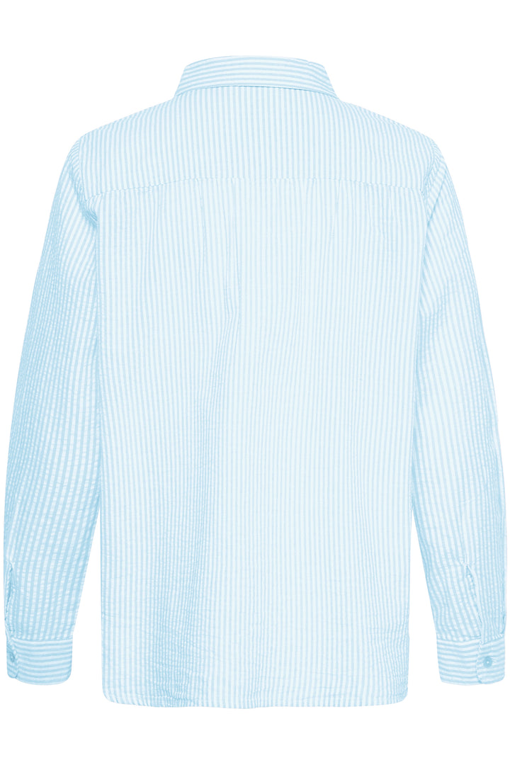 Saint Tropez ElmikoSZ Shirt- Cerulean Ice Stripe