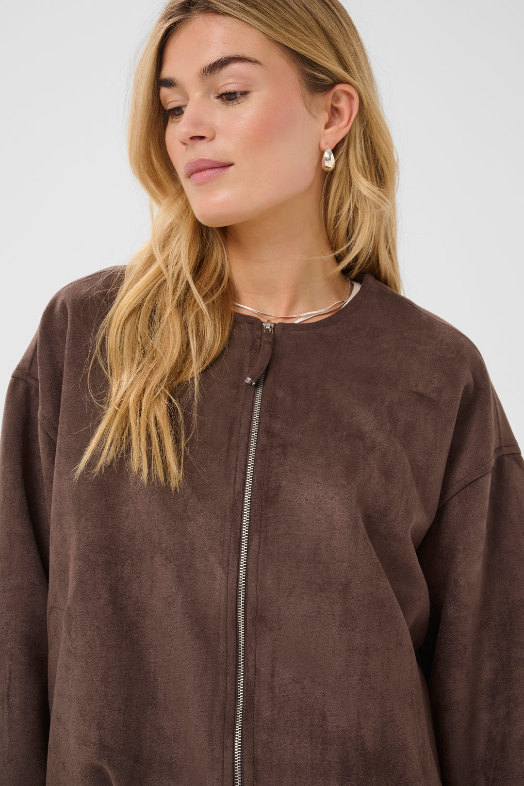 Saint Tropez Shadow Casual Jacket- Chocolate Brown