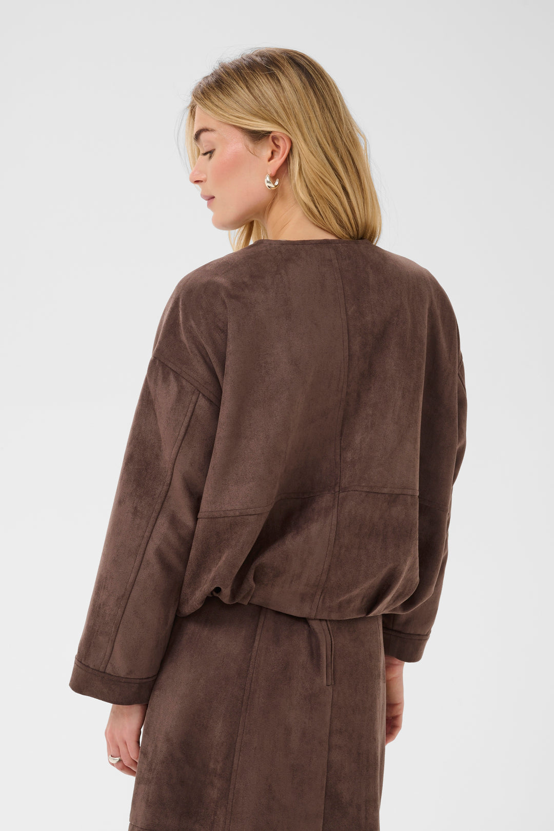Saint Tropez Shadow Casual Jacket- Chocolate Brown