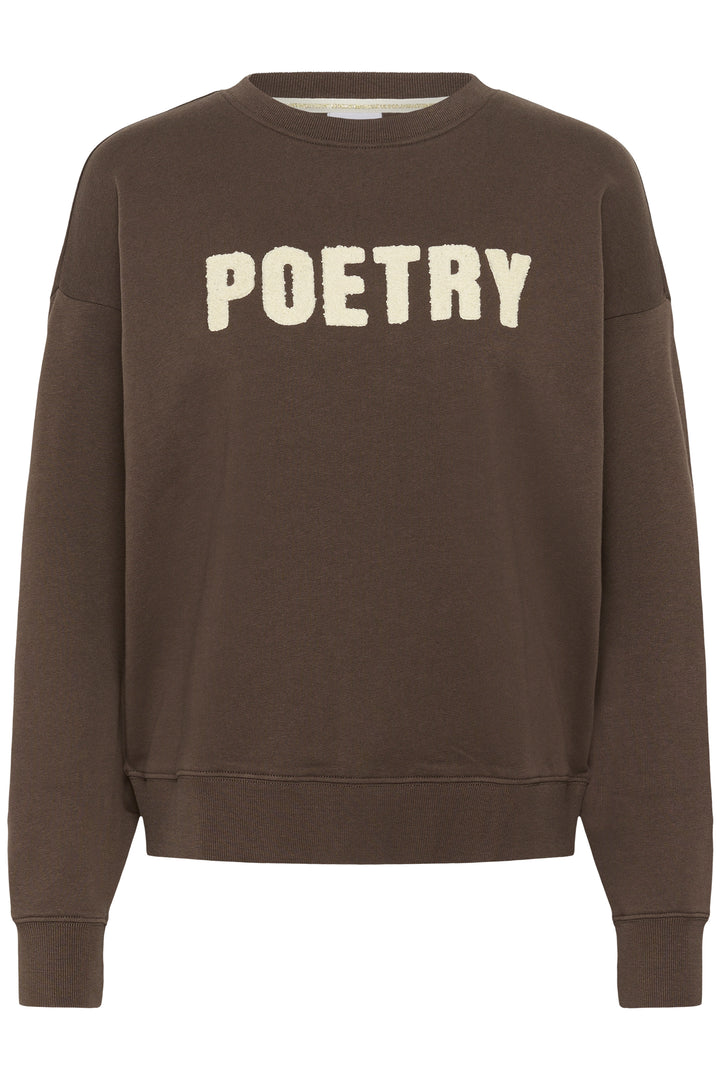 Saint Tropez SuzieSZ Sweatshirt- Chocolate Brown