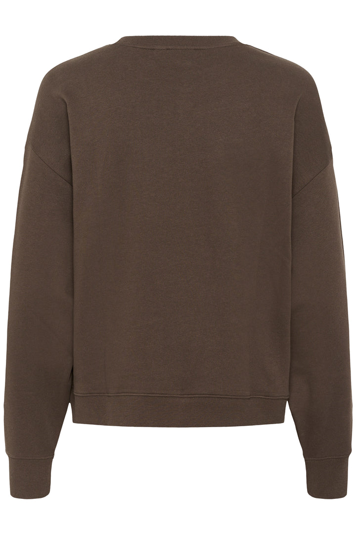 Saint Tropez SuzieSZ Sweatshirt- Chocolate Brown