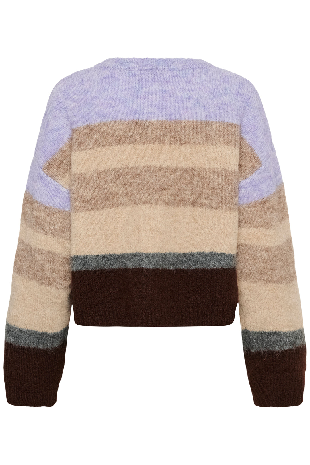 Saint Tropez SeraphinaSZ Cardigan- Chocolate Lilac Multi Stripe