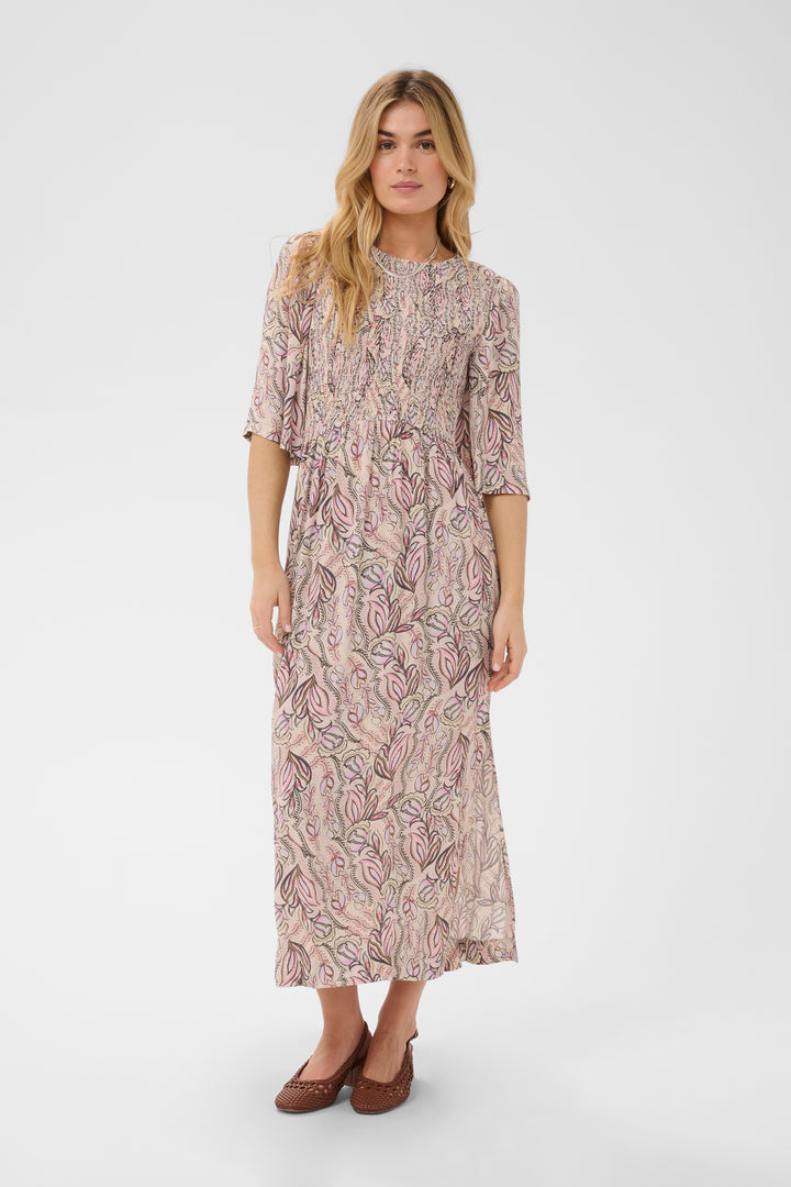 Saint Tropez ShaktiSZ Dress- Dusty Pink Arty Blooms