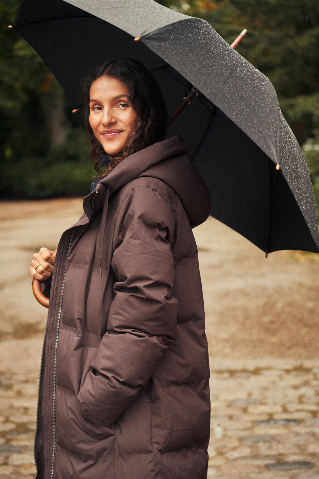 Saint Tropez Sabriel Coat- Dark Oak