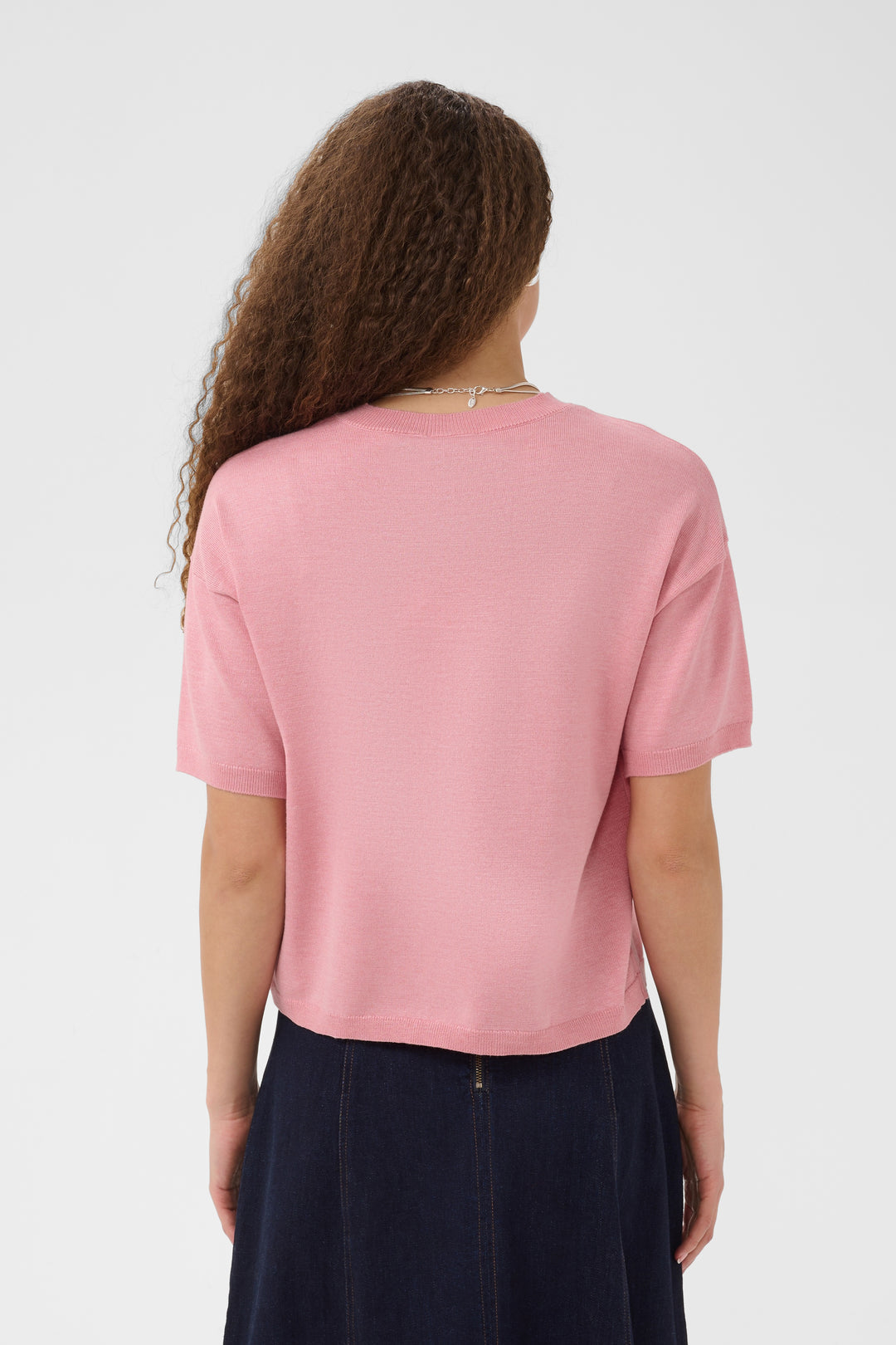 Saint Tropez Mila T-Shirt- Cameo Pink Melange