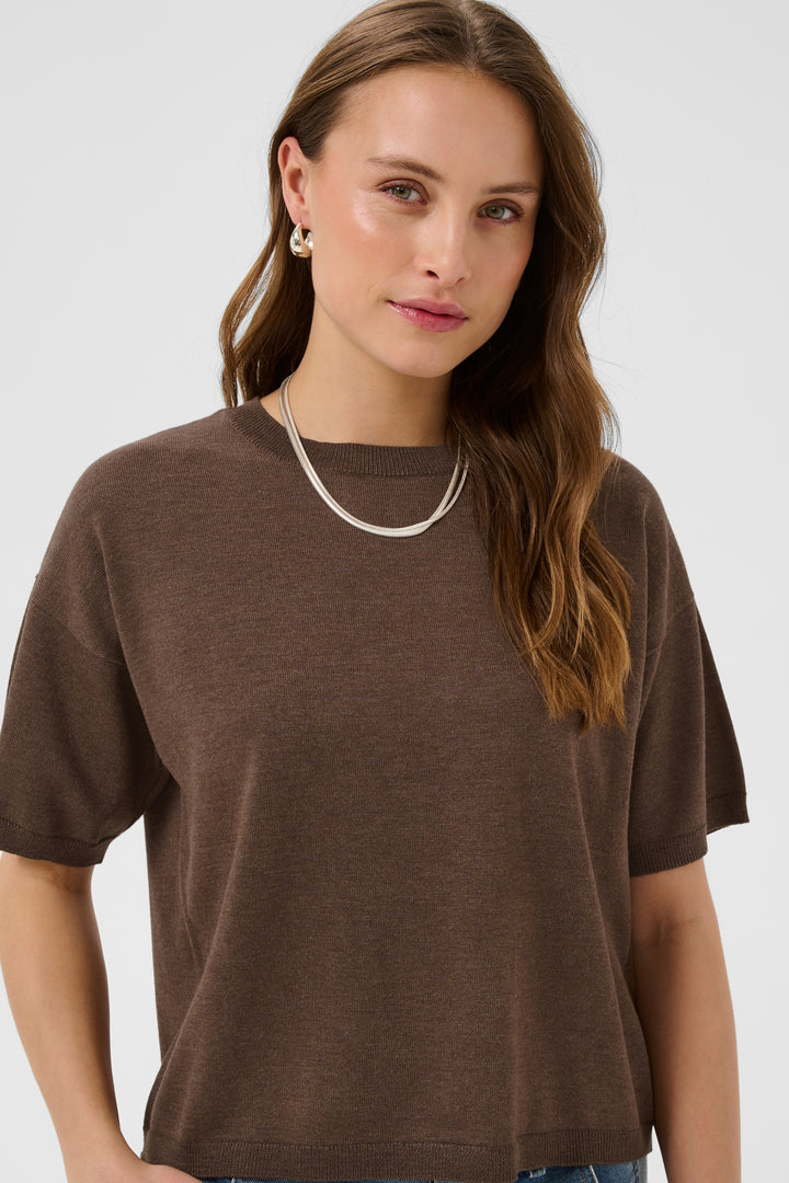 Saint Tropez MilaSZ T-Shirt- Fondue Fudge Melange