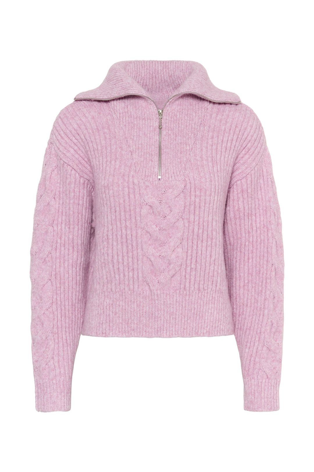 Saint Tropez Talma Pullover- Mauve Mist Melange