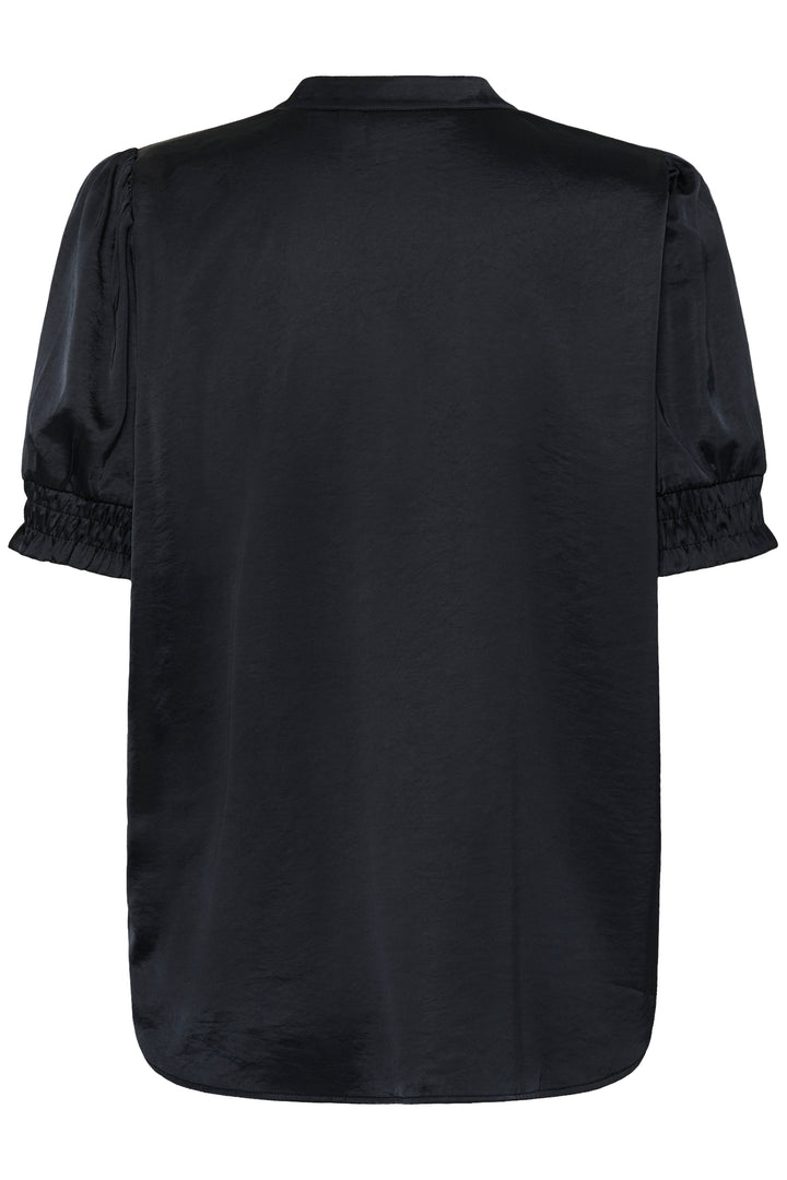Saint Tropez Panan Short Sleeve Blouse- Black