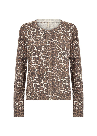 Soya Concept - Animal print Sati long sleeved cardigan