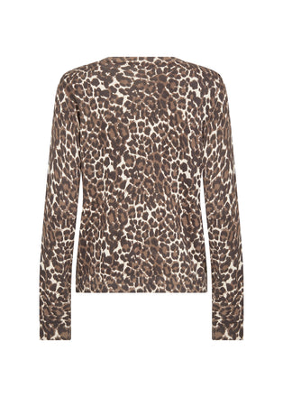 Soya Concept - Animal print Sati long sleeved cardigan