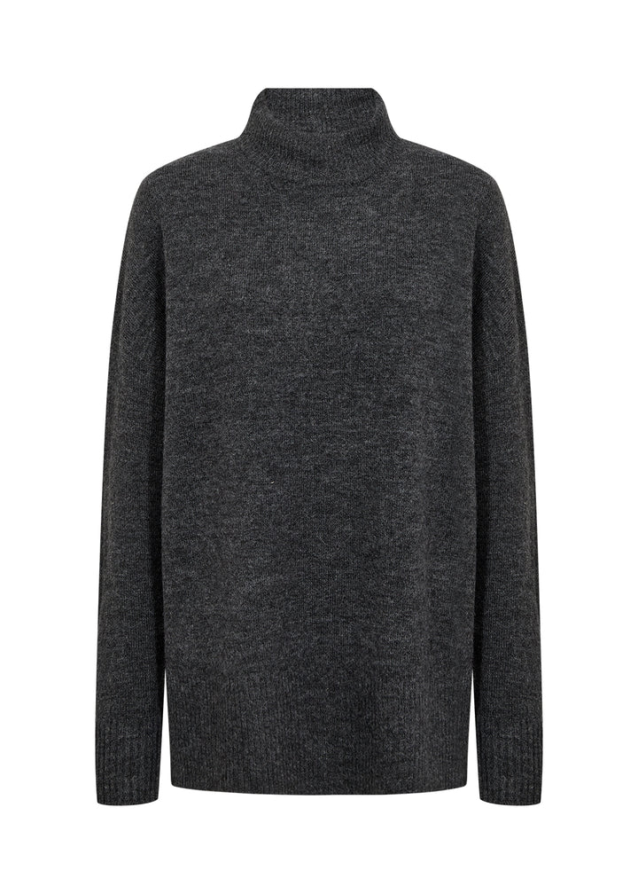 Soya Concept Nessie 68 Grey High Collar Jumpe