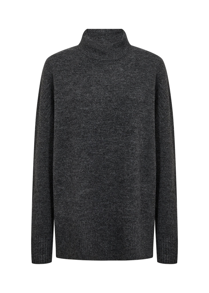 Soya Concept Nessie 68 Grey High Collar Jumper