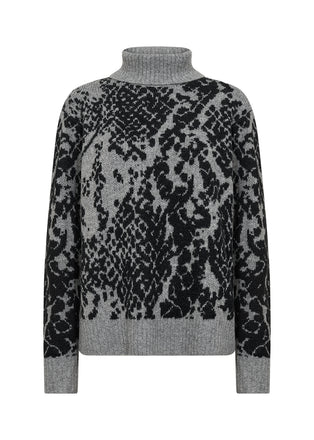 Soya Concept VENDI 2 Grey Abstract Jumper