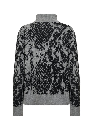 Soya Concept VENDI 2 Grey Abstract Jumper