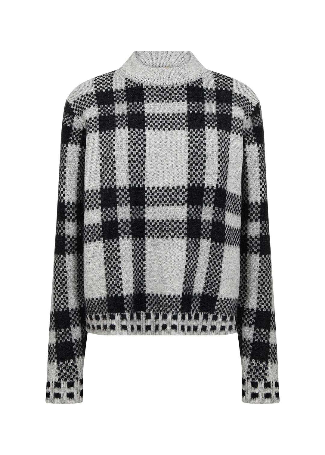 Soya concept VIBSA 1 Crew Neck Checkered Jumper