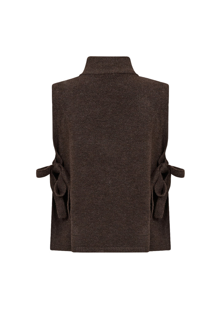 Soya Concept Orlean Waistcoat - Chocolate Brown