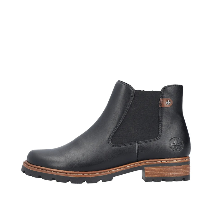 Rieker Chelsea Black Boots