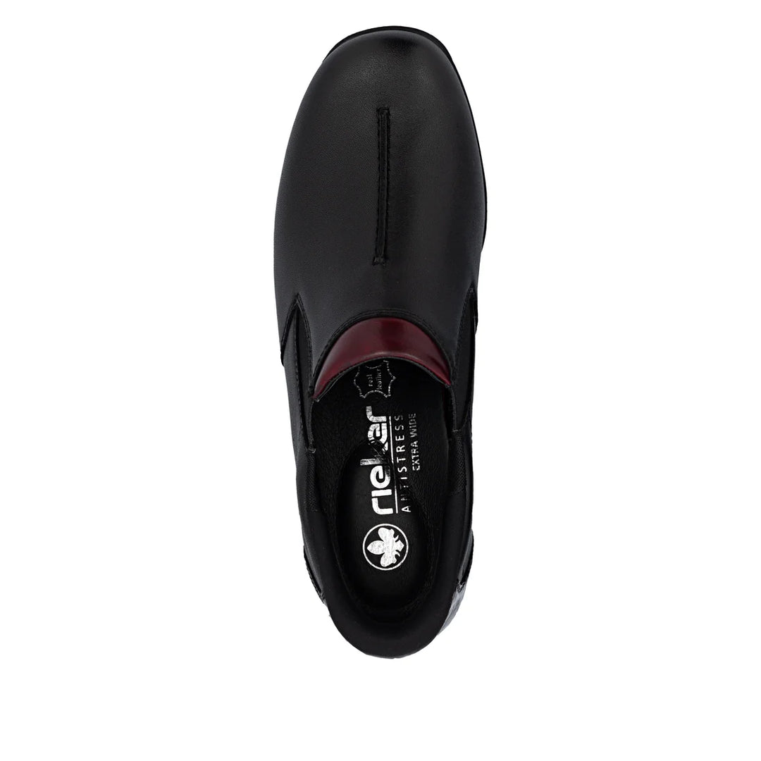 Rieker Slip on Shoe- Black