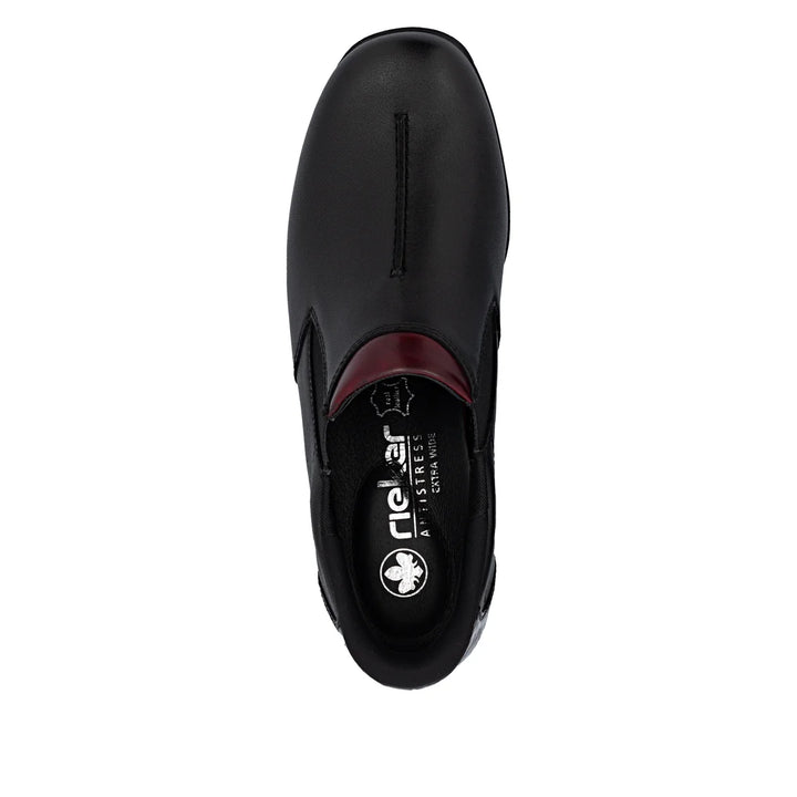 Rieker Slip on Shoe- Black