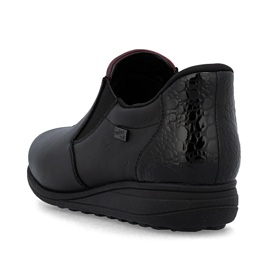 Rieker Slip on Shoe- Black