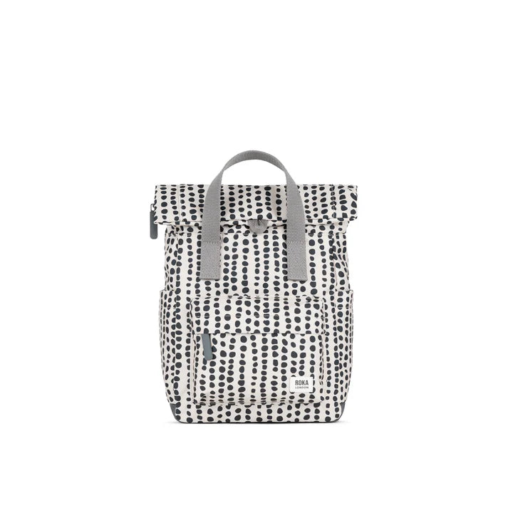 Roka London CanfieldB Medium Backpack- Linear Dot
