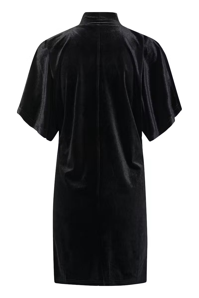 Kaffe Kelly Velvet Dress - Black