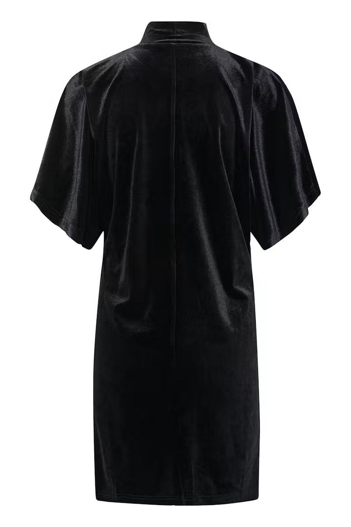 Kaffe Kelly Velvet Dress - Black