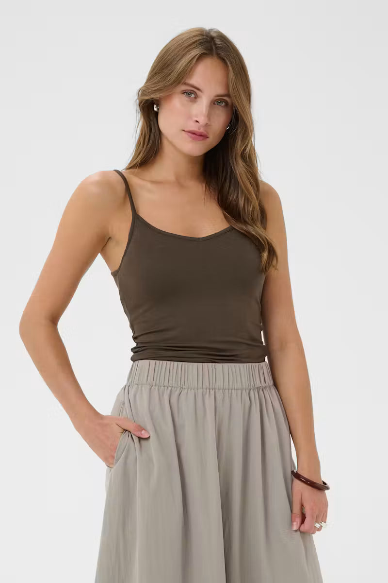 Saint Tropez Vigga Tanktop - Chocolate Brown