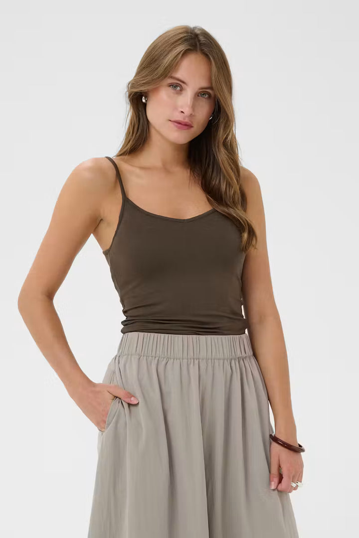 Saint Tropez Vigga Tanktop - Chocolate Brown