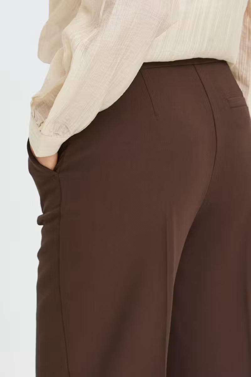 B.Young Denoa Cuff Trousers - Brown