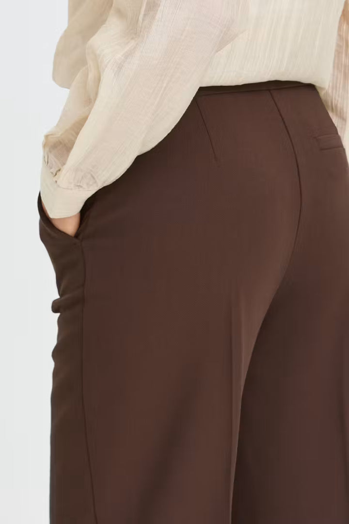 B.Young Denoa Cuff Trousers - Brown