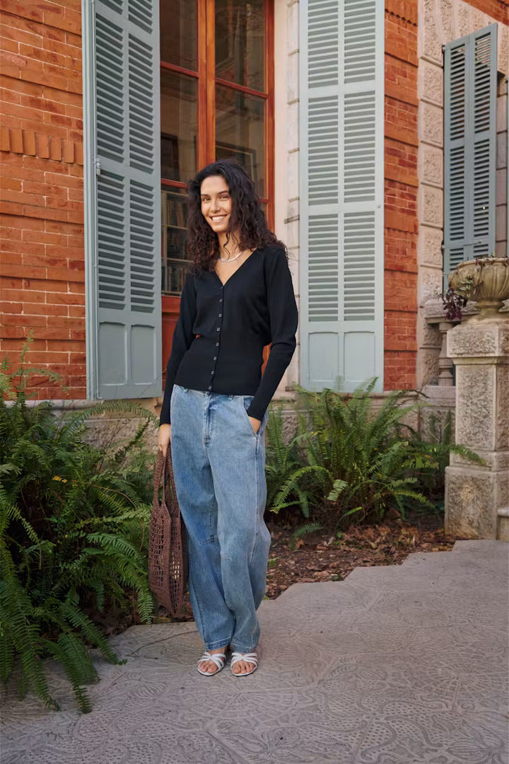 Saint Tropez Mila Slim Cardigan - Black