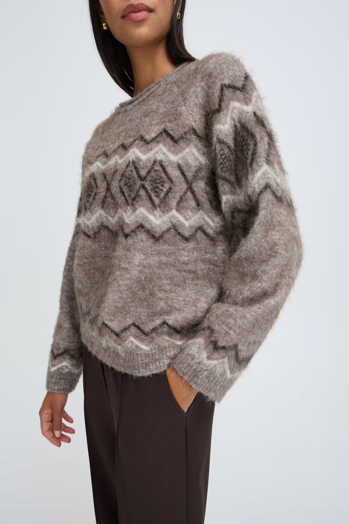 B.Young BYMILOU Jumper - Walnut