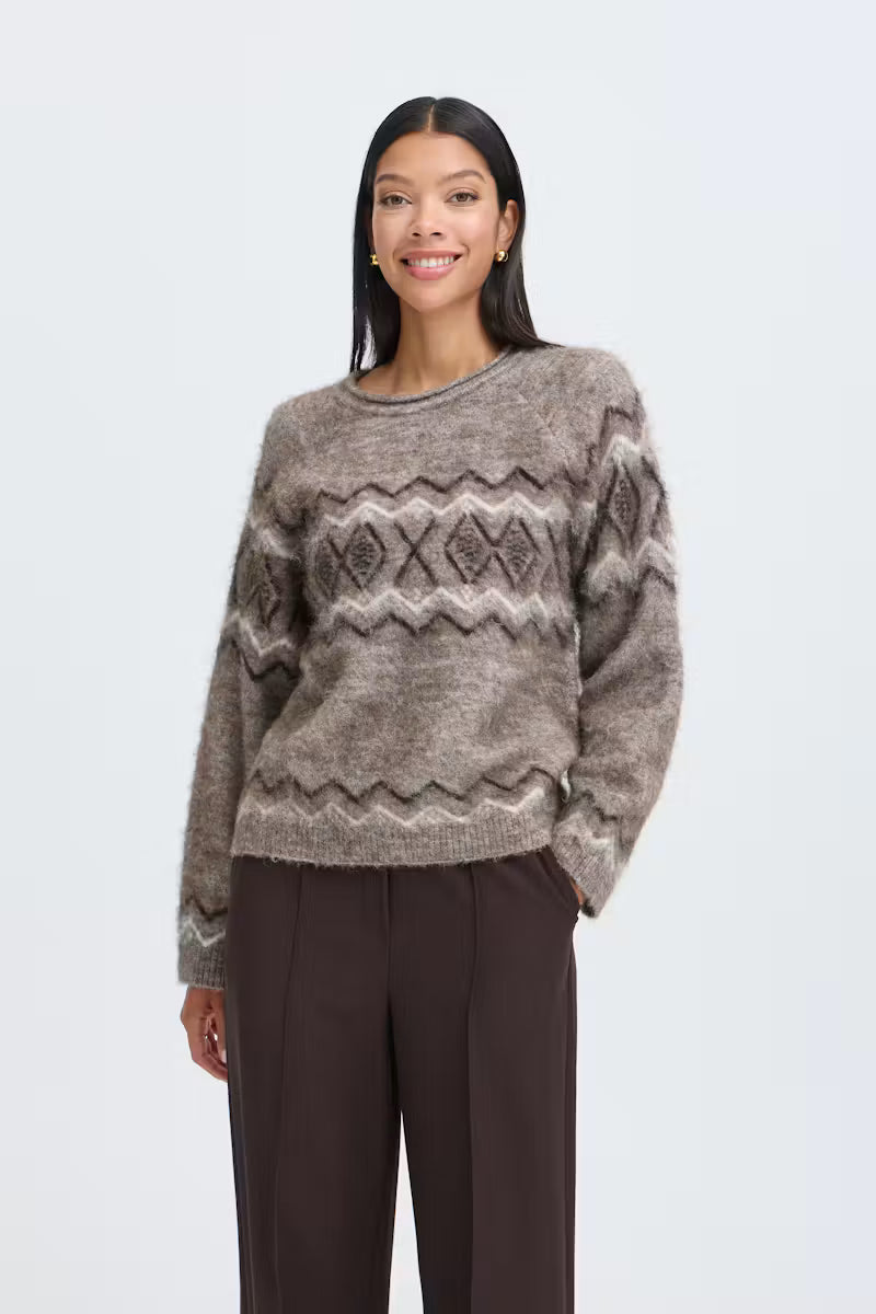 B.Young BYMILOU Jumper - Walnut