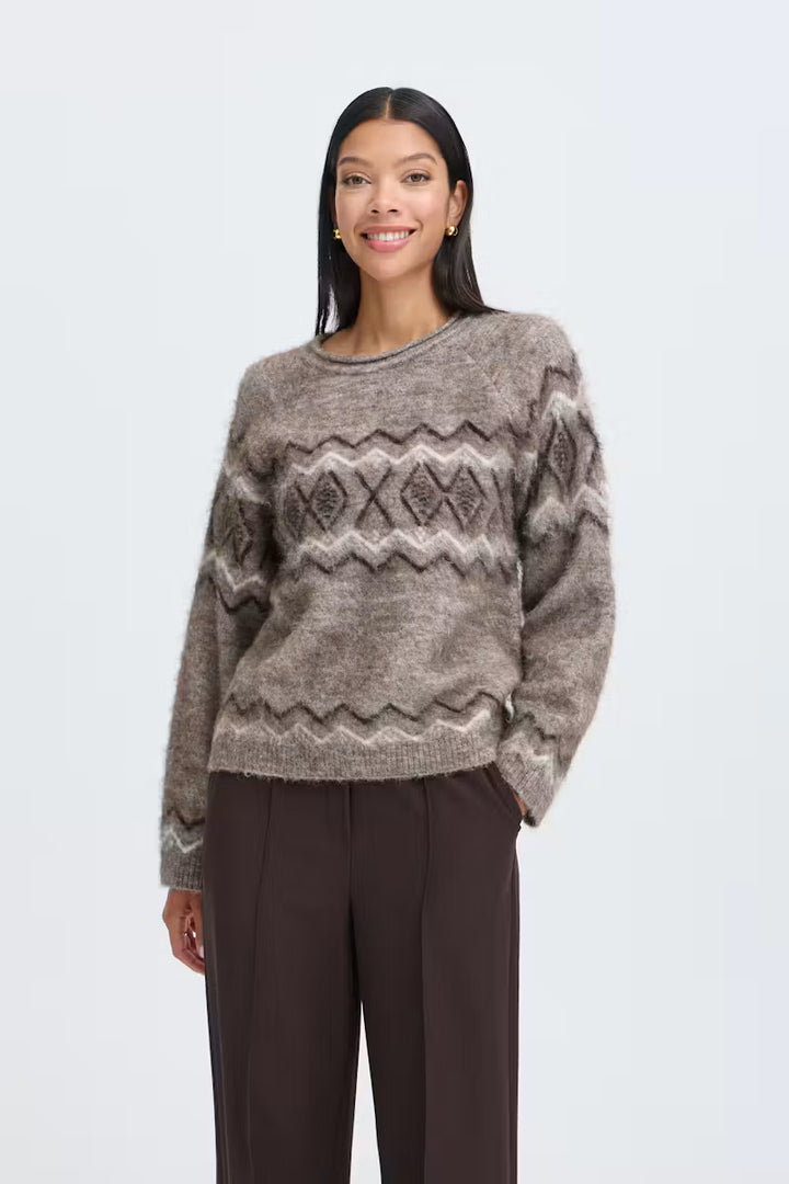 B.Young BYMILOU Jumper - Walnut