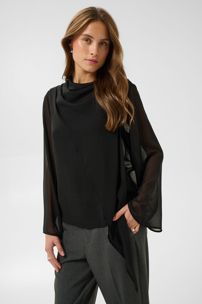 Kaffe Elouise Blouse - Black