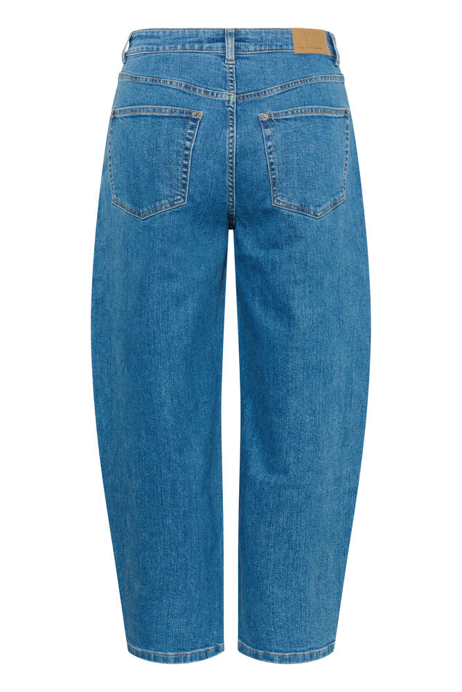 Kaffe Iris Barrel Leg Jeans - Blue