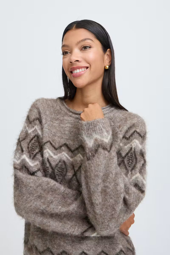 B.Young BYMILOU Jumper - Walnut