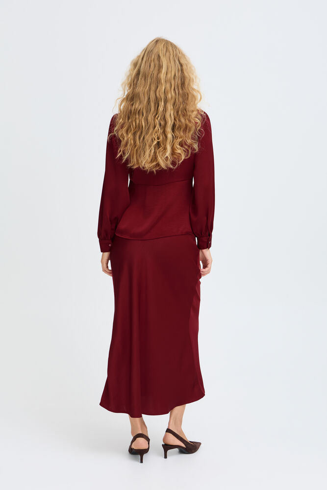 B.Young BYISA Peplum Shirt - Sun-Dried Tomato