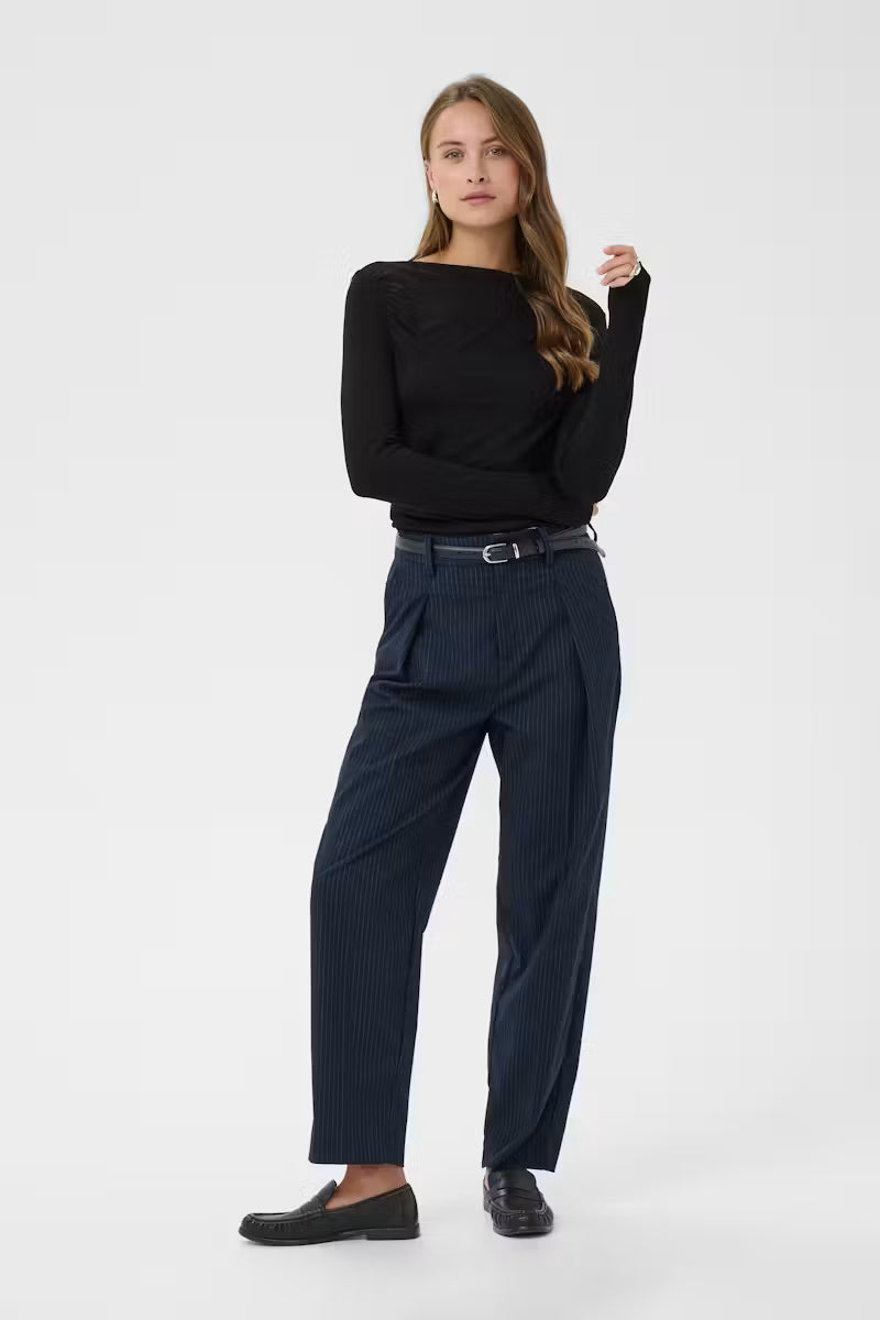 Saint Tropez Vigga Boatneck Blouse - Black