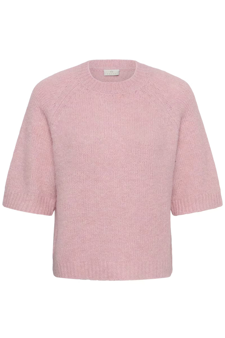 Kaffe KAemilie Cropped Knit Pullover - Pale Mauve/Pink